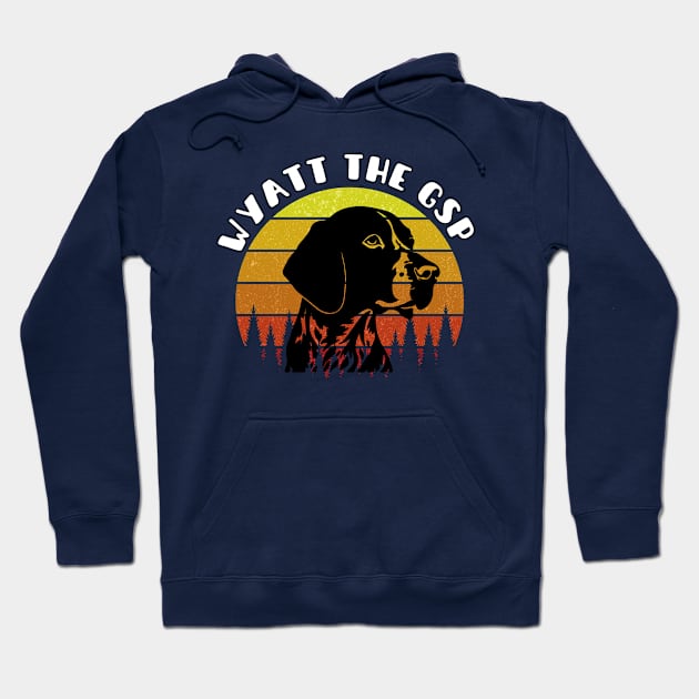 Wyatt the Graceful Sporting Pup Hoodie by TaansCreation 